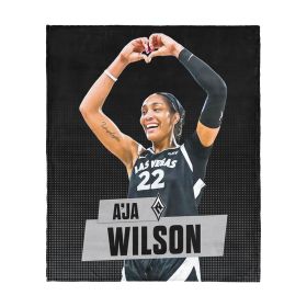 Las Vegas Aces A'ja Wilson Silk Touch Throw Blanket 50x60 inches
