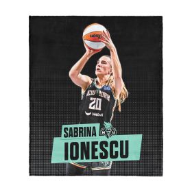 New York Liberty Sabrina Ionescu Silk Touch Throw Blanket 50x60 inches